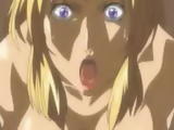 Hentai blondie rides huge cock