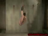 Restrained sub being suspended in the air