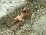 Tiny Amateur Teen Rides Old Daddys Cock On the Beach