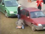 Voyeur Tapes Teen Peeing By The Car In Public