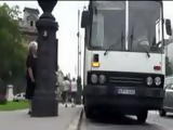 Bound Valentina Blue sucks dick in local bus