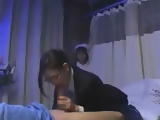 CFNM at Hospital Nurse Catches Clinic Manager Giving Blowjob To Patient During Night Shift