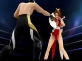 Bondage 3D hentai girl gets smackdown by maskermen