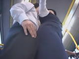 Busty American Stewardess Groped In Japan Public Bus