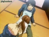 Voluptuous anime pleasuring herself
