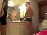 His Sisters Friend On A Sleepover Entered Bathroom While He Was Preparing To Take A Shower