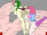 3D hentai shemales with huge cocks fucks and gets fucked
