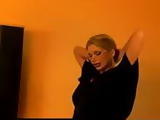 MILF Doctor Strips and Rubs Pussy