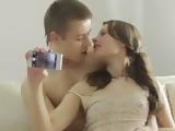 This skinny 18 year old brunette from Moscow was taking some selfies