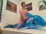 Nerd Guy Fuck Dolphin Doll