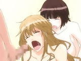 Shemale anime threesome hard fucking