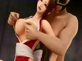 Caught 3d animated girl gets pinched her bigtits