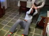 Teen Gets Handcuffed and Brutally Anal Fucked