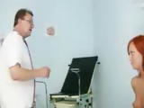 Redhead Claudia gyno pussy speculum gaping