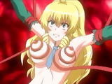 Blonde hentai caught and  fucked by tentacles