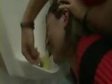 Wasted Drunk Chick Violated and Anal Fucked In Public Toilet