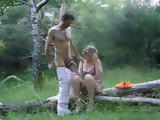 Picnic With Immoral Mature Milf Aunt Transform Into Passionate Sex
