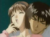 Horny Anime Milf Doing Blowjob