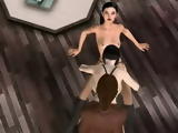 3D shemale hentai threesome fucked