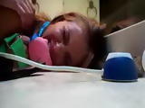 Dirty Talking Girl Bathroom Creampie