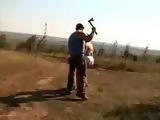  Woodcutter Abuse Fat Housewife In Mud 3x