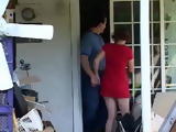 Teen Fucks Dads Friend In The Garden