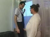 Granny Abused Repairman In Her Apartment