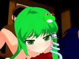 Hentai shemale threesome gangbanged n dildoed