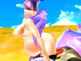3d hentai girl ass and mouth  fucked by monster