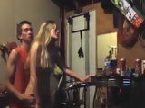 Drunken Party Chick Fucks In A Dads Garage