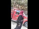 hijab momy shaking her ass in the street