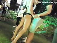 Bikini girl flirting