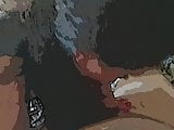 Wife blowjob. Strange filter