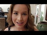 Petite brunette with small tits gets her daily dose pussy d