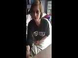 teen  blonde handjob friend and swallow
