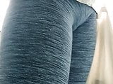 Loirinha delicinha leg azulzinha Nice blonde um legging blue