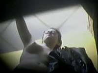 Short Hair Woman in Cabin-Dressing Room Spy Cam
