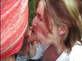 Liz Blows Her Husband Garys Play Partner In Her Yard - 2018