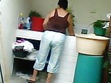 Lavando no quintal