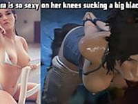 Blacked waifu - Lara so sexy with bbc