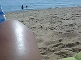 Beach masturbation