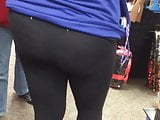 Thick teen ass in black leggings