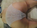 white panties with pantyhose on 