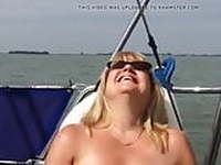 Gilana on yacht for masturbte