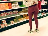 Blonde Teen Candid Spandex Ass 2