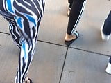 Thcik black asses in tight leggings