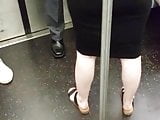 Thick White Redhead with Phat Wide Ass in Tight Black Dress