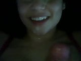 Girlfriend tastes cum for the first time and she loves it