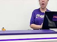 Metro PCS Associate Catches The Bulge