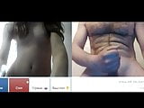 Videochat #07 Slim cute teen and my dick